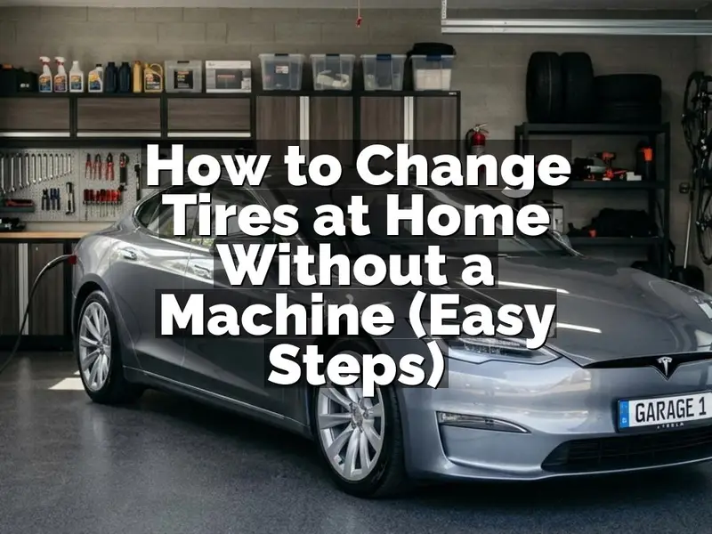 How to Change Tires at Home Without a Machine (Easy Steps)