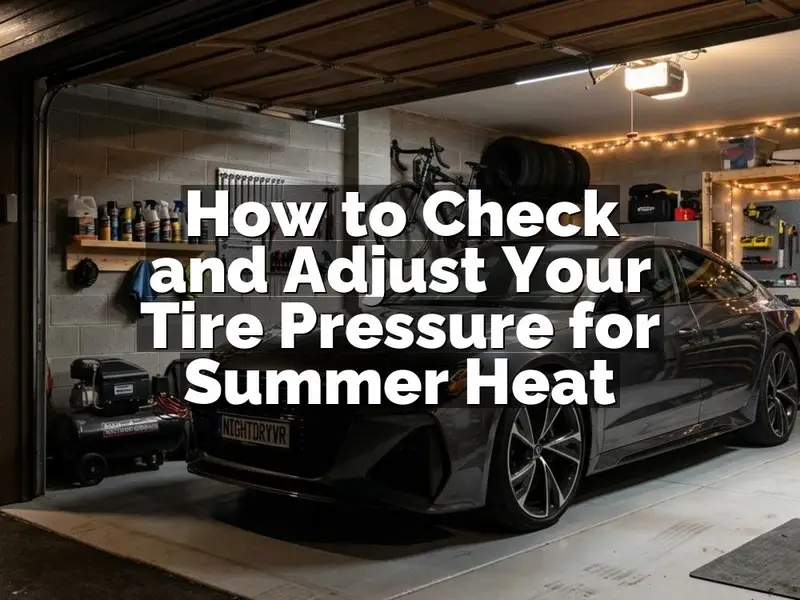 How to Check and Adjust Your Tire Pressure for Summer Heat