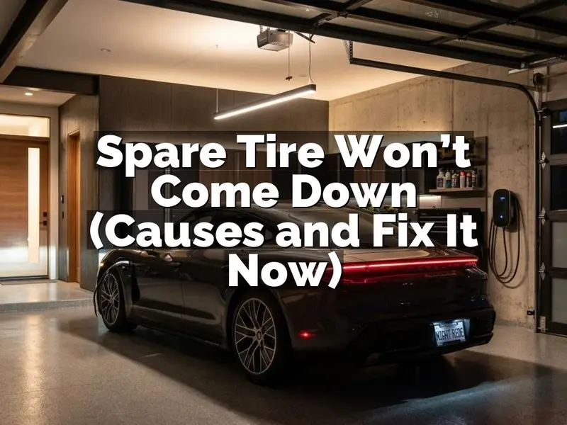 Spare Tire Won’t Come Down (Causes and Fix It Now)