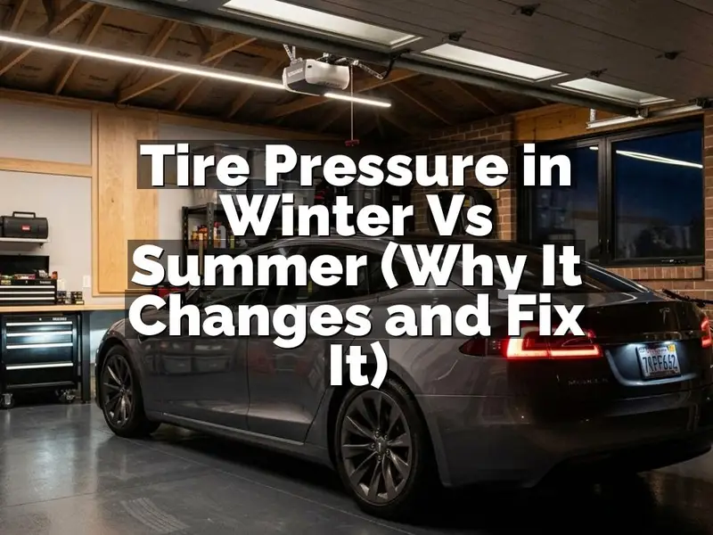 Tire Pressure in Winter Vs Summer (Why It Changes and Fix It)