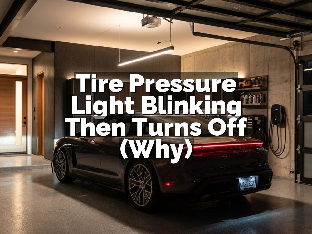 Tire Pressure Light Blinking Then Turns Off (Why)