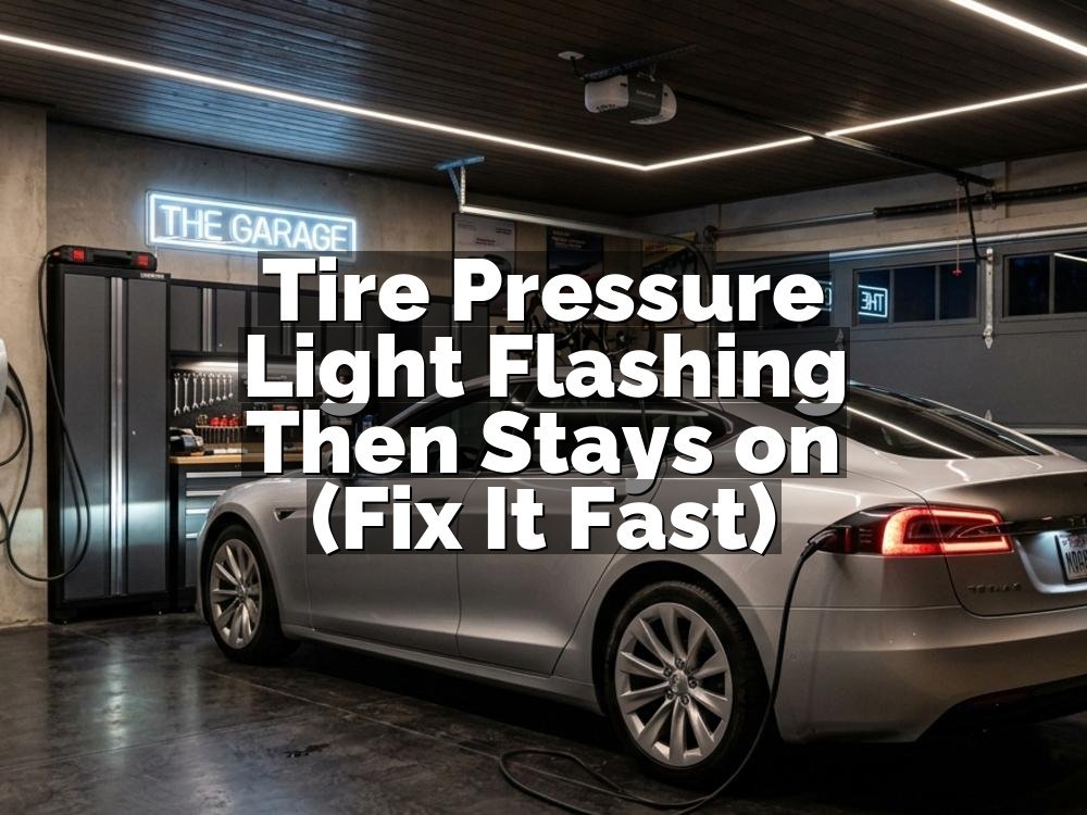 Tire Pressure Light Flashing Then Stays on (Fix It Fast)