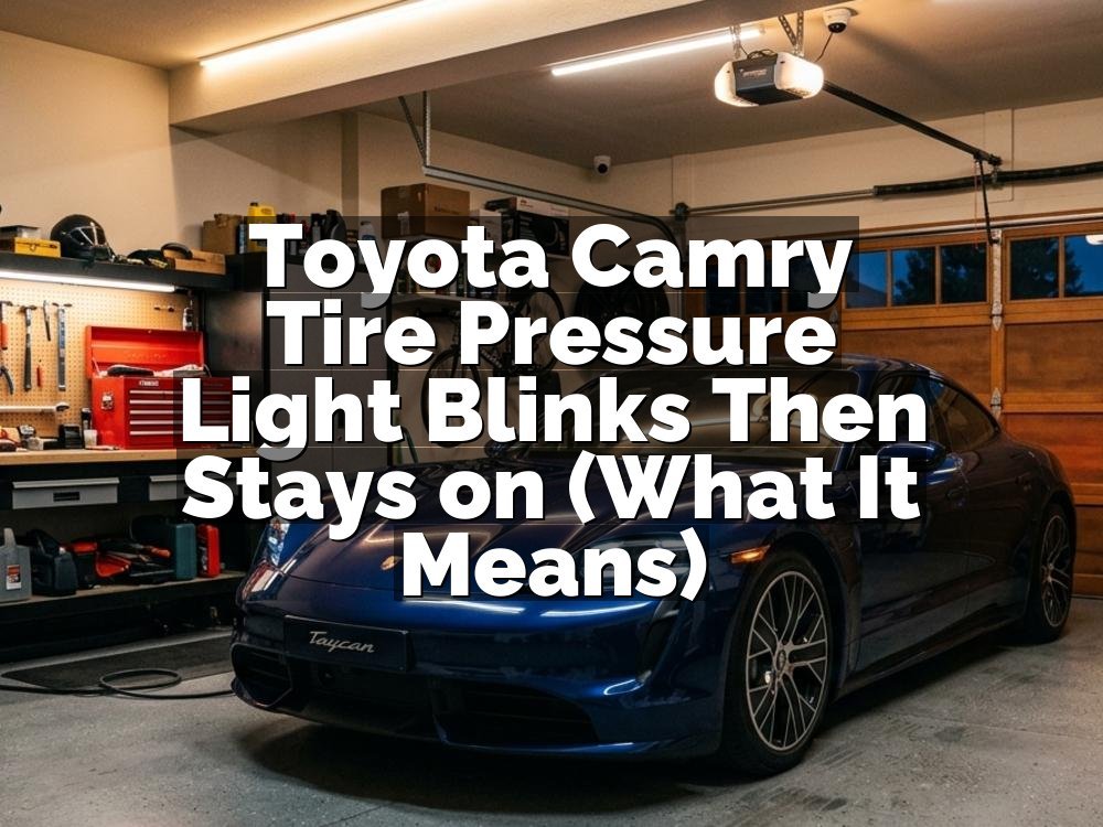 Toyota Camry Tire Pressure Light Blinks Then Stays on (What It Means)