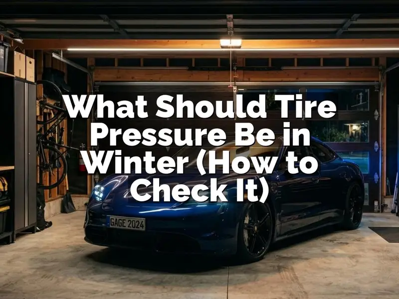 What Should Tire Pressure Be in Winter (How to Check It)