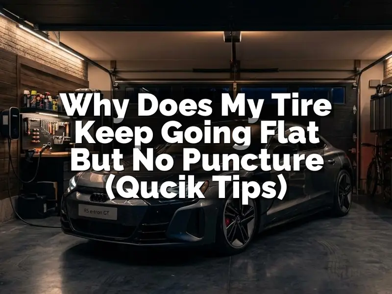Why Does My Tire Keep Going Flat But No Puncture (Qucik Tips)