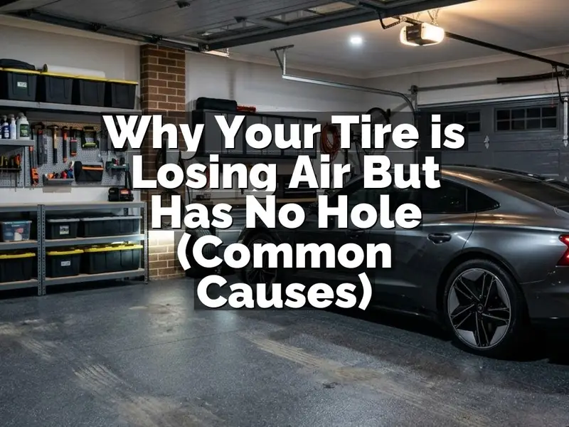 Why Your Tire is Losing Air But Has No Hole (Common Causes)