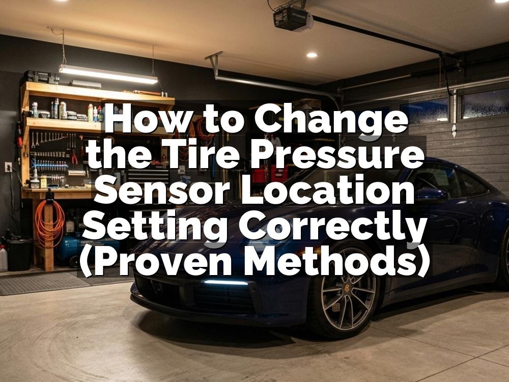 How to Change the Tire Pressure Sensor Location Setting Correctly (Proven Methods)