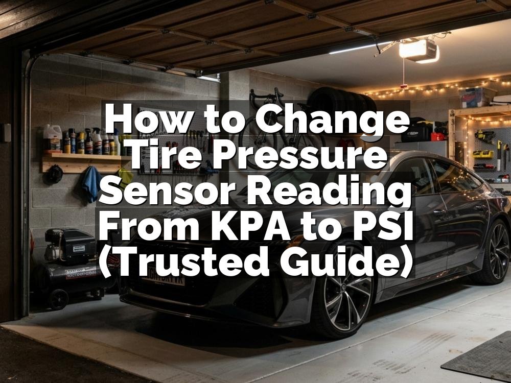 How to Change Tire Pressure Sensor Reading From KPA to PSI (Trusted Guide)