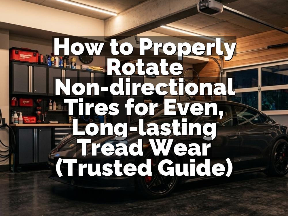 How to Properly Rotate Non-directional Tires for Even, Long-lasting Tread Wear (Trusted Guide)