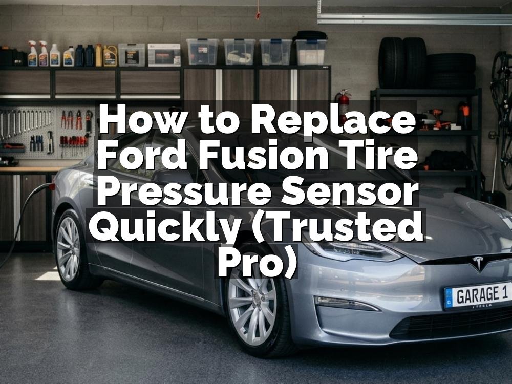 How to Replace Ford Fusion Tire Pressure Sensor Quickly (Trusted Pro)