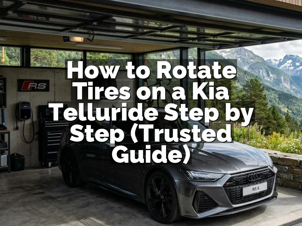 How to Rotate Tires on a Kia Telluride Step by Step (Trusted Guide)