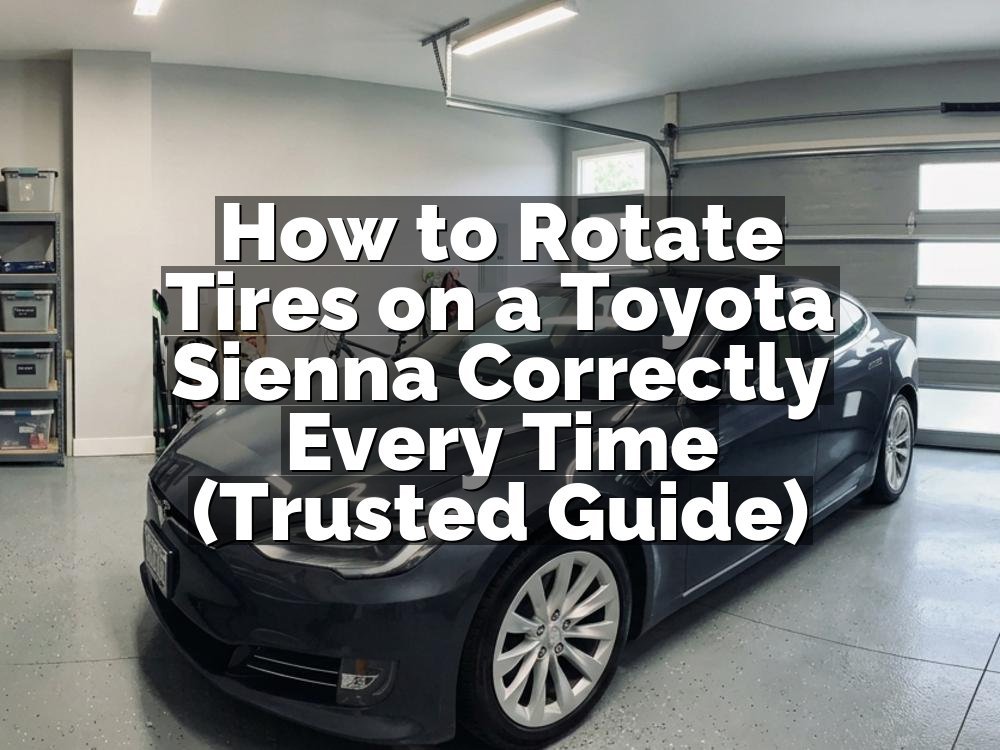 How to Rotate Tires on a Toyota Sienna Correctly Every Time (Trusted Guide)