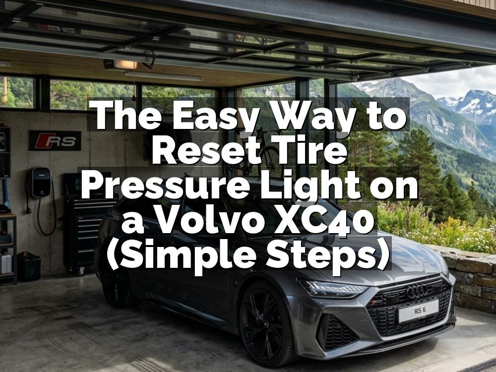 The Easy Way to Reset Tire Pressure Light on a Volvo XC40 (Simple Steps)