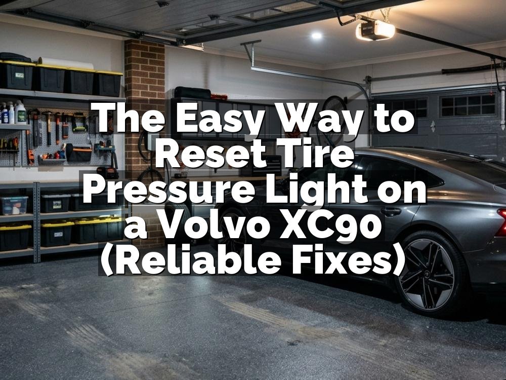 The Easy Way to Reset Tire Pressure Light on a Volvo XC90 (Reliable Fixes)
